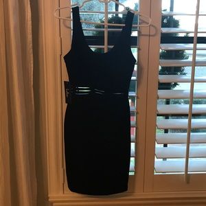 Lulu's pendulum black bodycon dress